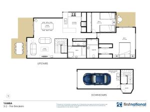 a floor plan of a house at Beach Break in Yamba