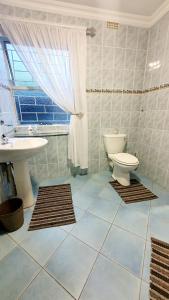 łazienka z toaletą i umywalką w obiekcie THE SPARE BEDROOM Unit 1 w mieście Harrismith