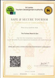 Certifikát, hodnocení, plakát nebo jiný dokument vystavený v ubytování The Fortress Resort & Spa
