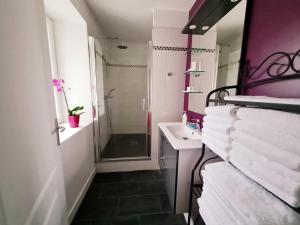 Postel nebo postele na pokoji v ubytování Gîte de Palesne - Pierrefonds