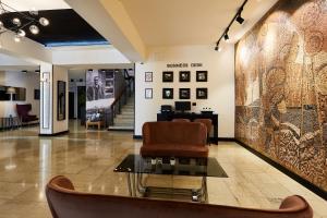 The lobby or reception area at Hotel Moravica