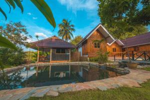 Bazén v ubytování NonKan HomeStay นอนกาญจน์ โฮมสเตย์ nebo v jeho okolí