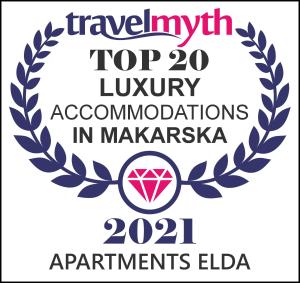 un logo per le migliori organizzazioni di lusso in malaysia di Apartments Elda a Makarska