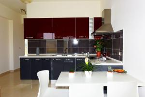 A kitchen or kitchenette at Stelia Luxury apartments