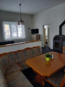 Posezení v ubytování Apartmán Saxán Smržovka