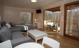 Posezení v ubytování Cabanas das Chousas