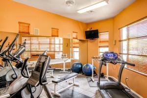 a gym with several exercise bikes in a room at Vistoso Resort Casita #163A in Tortolita