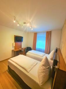 TV a/nebo společenská místnost v ubytování Hotel Silberhorn