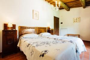 Voodi või voodid majutusasutuse Elegant Villa in Santa Fiora with Private Pool toas