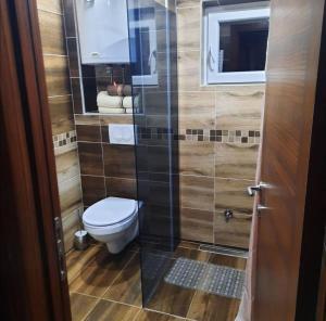 Łazienka w obiekcie Apartmani MILOSAVLJEVIĆ Divčibare