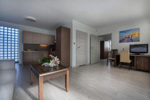 Kuchyň nebo kuchyňský kout v ubytování Aparthotel Baltic Spa