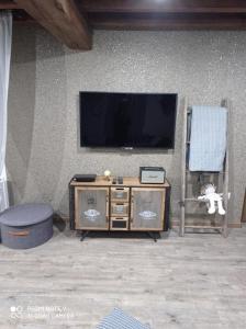 A television and/or entertainment centre at Au Nid de Caroline gîte 4 étoiles