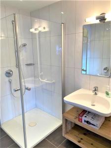 A bathroom at APART24
