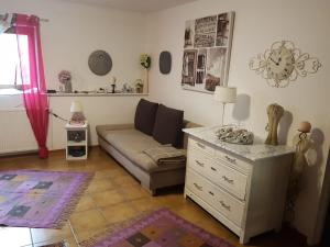 Posezení v ubytování Ferienwohnung Meier