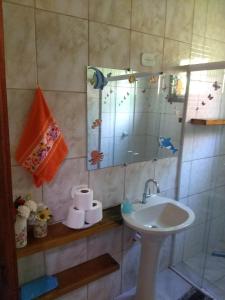 Ett badrum på Casa do adalto