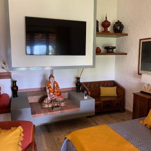 Posezení v ubytování Villa Porta a Colle