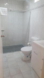 Koupelna v ubytování Hotel Cavalier