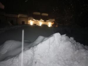 Greuth Hutte v zimě
