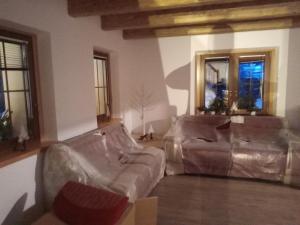 Posezení v ubytování Greuth Hutte