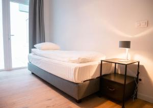 Postelja oz. postelje v sobi nastanitve Smartflats - Antwerp View
