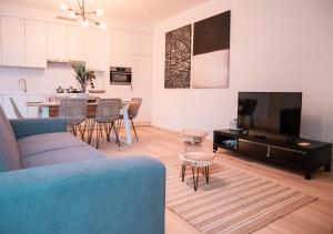 Predel za sedenje v nastanitvi Smartflats - Antwerp View