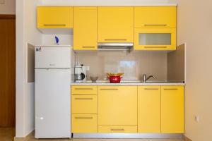 Kuchyň nebo kuchyňský kout v ubytování Apartments L&S