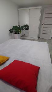 Ένα ή περισσότερα κρεβάτια σε δωμάτιο στο Apartament Arkadia Storczyk