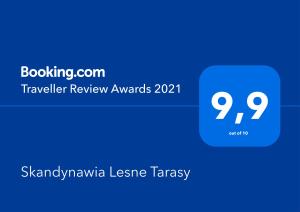 Certyfikat, podpis lub inny dokument wystawiony w obiekcie Skandynawia Lesne Tarasy