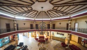 an overhead view of a lobby with a large ceiling at Morgenland Holly Village in Saint Catherine