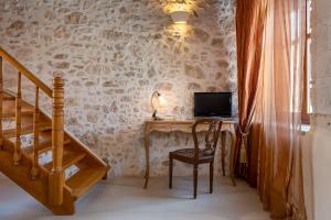 TV a/nebo společenská místnost v ubytování Palazzino Di Corina