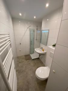 Kylpyhuone majoituspaikassa Apartment Hannover
