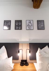 Voodi või voodid majutusasutuse Le Baldinger Boutique Hotel toas