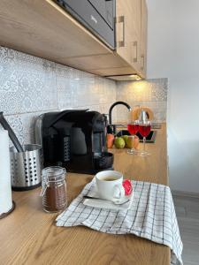 Kuchyňa alebo kuchynka v ubytovaní BalticSea Apartamenty