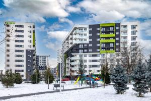 Kış mevsiminde Panoramic Apartments Oradea
