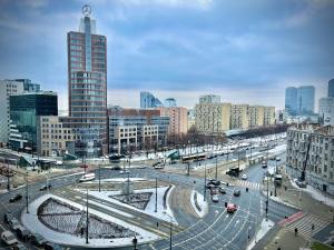 Výhľad na mesto Varšava alebo výhľad na mesto priamo z apartmánu