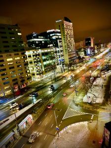 Výhľad na mesto Varšava alebo výhľad na mesto priamo z apartmánu