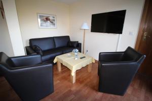 TV a/nebo společenská místnost v ubytování Hotel garni Zur Post