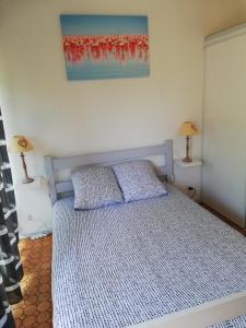 Postel nebo postele na pokoji v ubytování Maison près de la plage