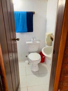 A bathroom at La Casa de Hacienda