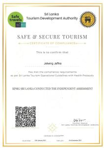 a document for a seattle seattle tourism development authority at Jetwing Jaffna in Jaffna