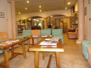 Istumisnurk majutusasutuses Albergo Bianchi Stazione