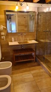 Koupelna v ubytování Hotel Piazza Vecchia