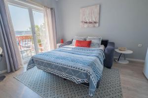 Postel nebo postele na pokoji v ubytování Apartmani Villa Mila