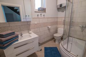 Koupelna v ubytování Apartmani Villa Mila