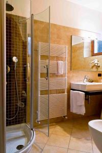 Koupelna v ubytování Hotel Ferrovia