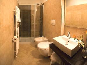 Koupelna v ubytování Hotel Ferrovia