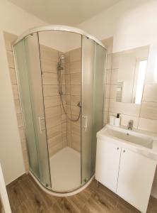 Kúpeľňa v ubytovaní Apartmány PRO LIPNO + 32 fotografií