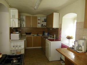 Kuchyň nebo kuchyňský kout v ubytování Holiday Home Žlábek