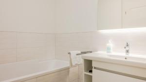 Koupelna v ubytování Apartmenthaus Wittsande Wittsande 10