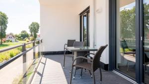 Balkón nebo terasa v ubytování Apartmenthaus Wittsande Wittsande 10
